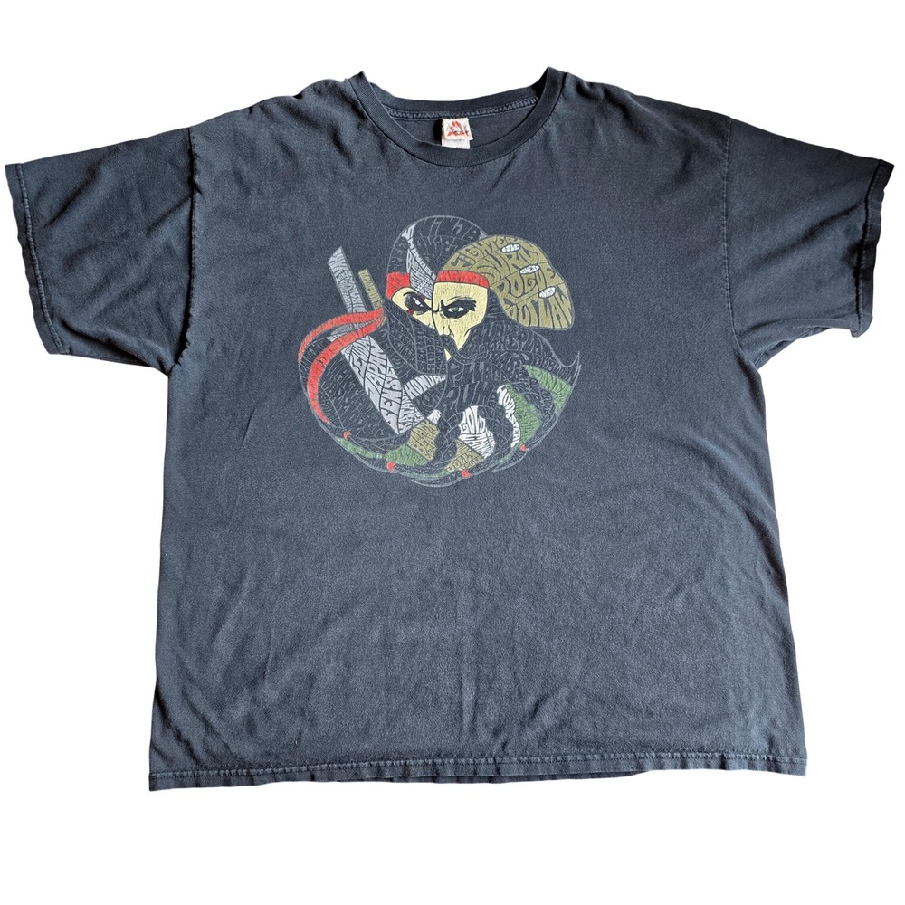 VTG 2000s‎ Mighty Healthy Ninja Graphic Tee Shirt 2XL Alstyle Y2K Streetwear 00s